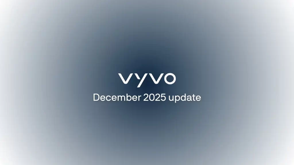 Vyvo December 2025 update
